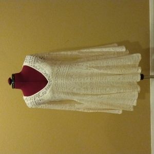 Free People White Bell Sleeve Beach Dress 🐟 Medium